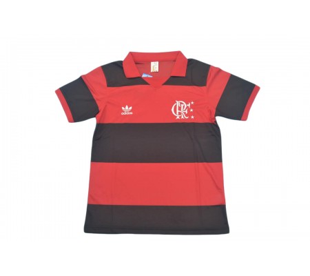 Flamengo 81/82 Home Black&Red Soccer Jersey